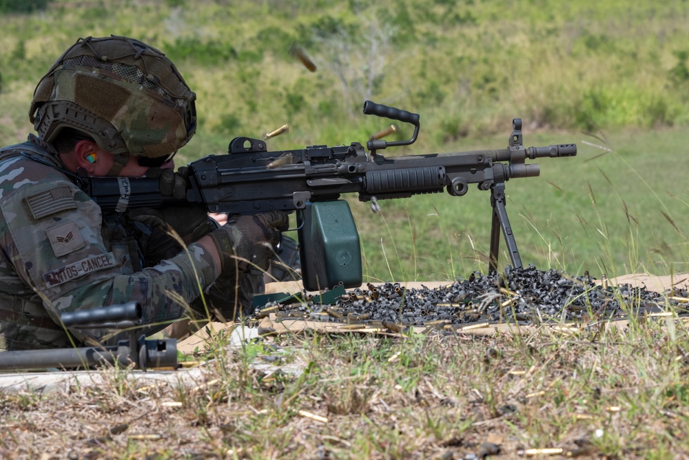 156th Wing SFS heavy weapons proficiency  training