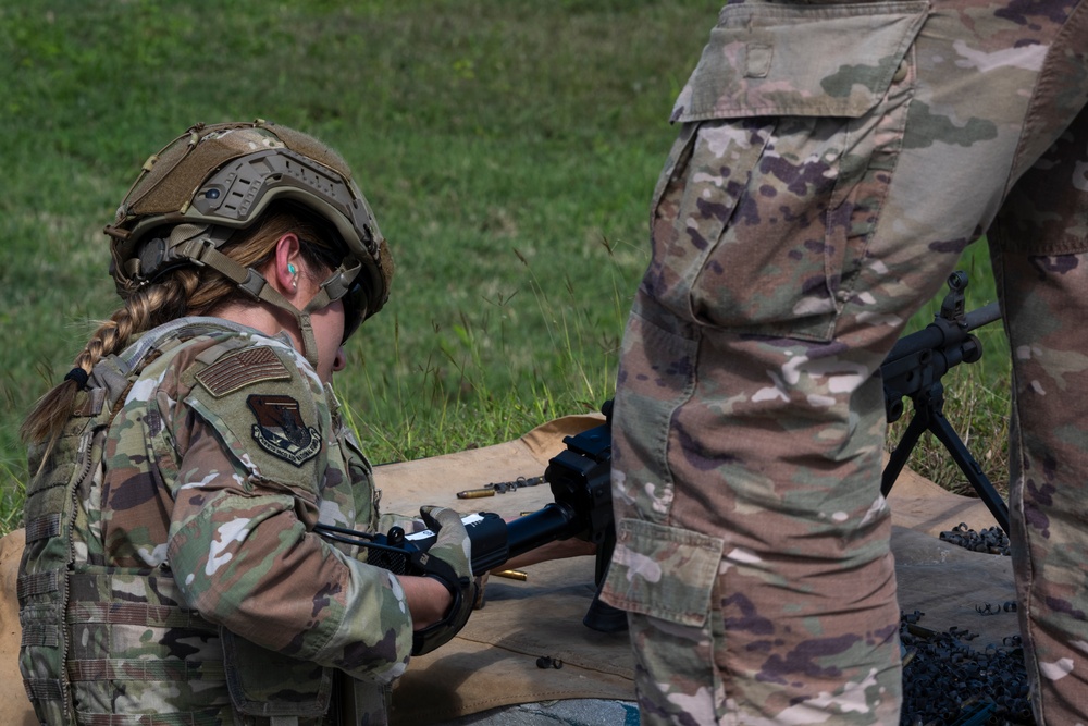 156th Wing SFS heavy weapons proficiency  training