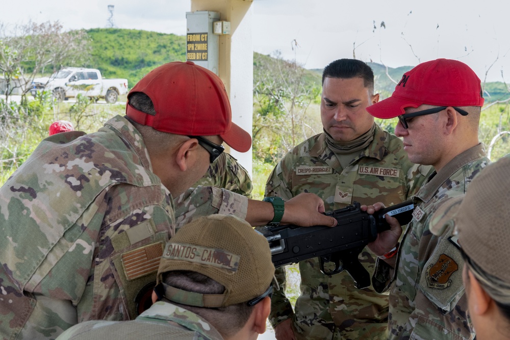 156th Wing SFS heavy weapons proficiency  training