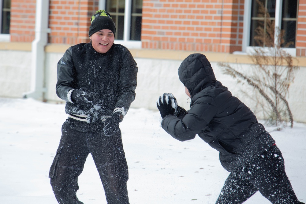 Unprecedented Snowfall Blankets Camp Lejeune