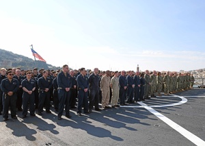 AFN Radio News- USS Mount Whitney And Citadel Shield Solid Curtain 2025