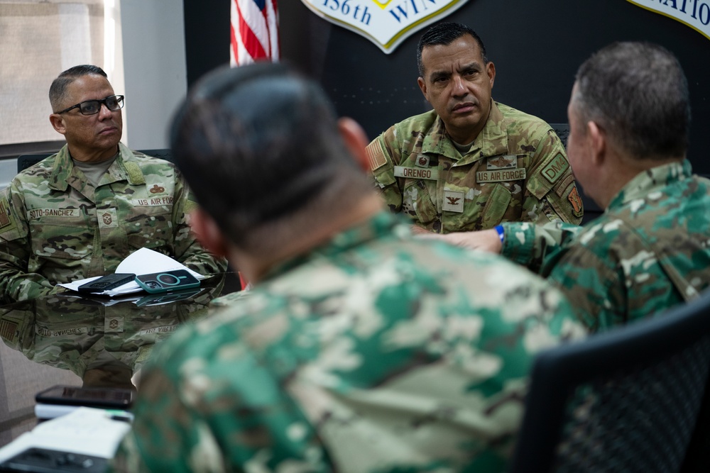 Partnership Program Dominican Republic  key leadership meeting at the 156th Wing