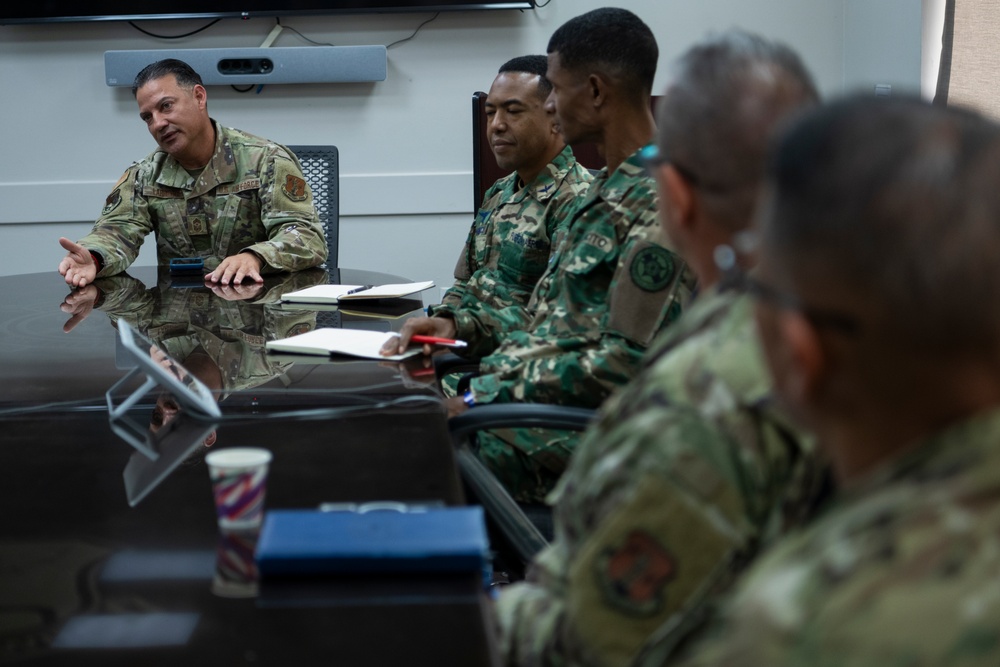 Partnership Program Dominican Republic  key leadership meeting at the 156th Wing