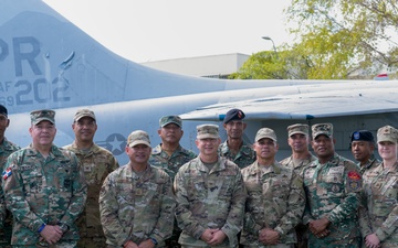 Partnership Program Dominican Republic  key leadership meeting at the 156th Wing