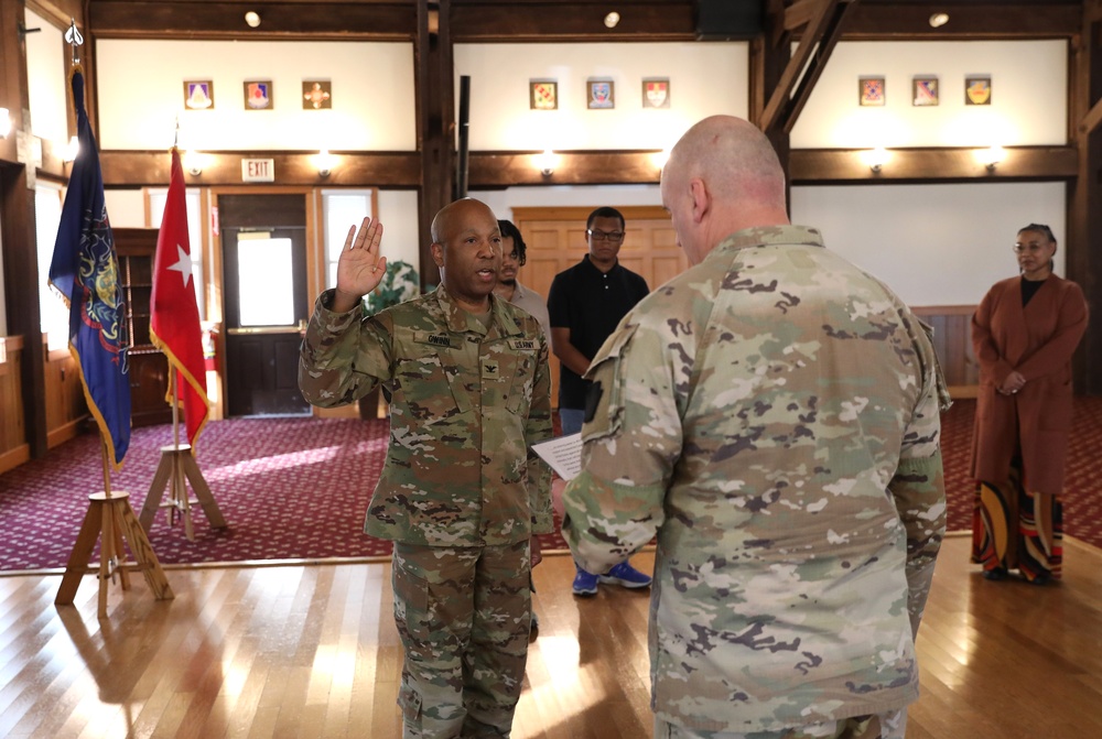 Pa.’s Senior Regular Army Advisor to the Guard promoted