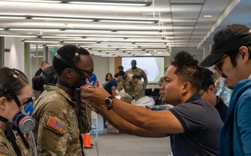 Soldiers prepare for wildfire hazardous waste cleanup in California