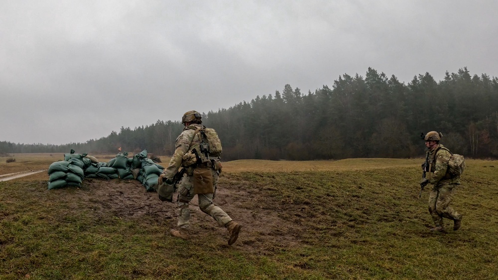 Ghost Troop, 2nd Squadron, 2nd Cavalry Regiment execute an ambush squad live-fire at Grafenwöhr Training Area