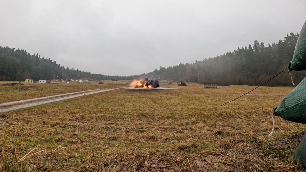 Ghost Troop, 2nd Squadron, 2nd Cavalry Regiment execute an ambush squad live-fire at Grafenwöhr Training Area