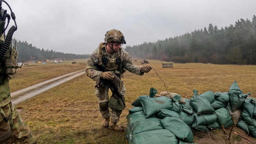 Ghost Troop, 2nd Squadron, 2nd Cavalry Regiment execute an ambush squad live-fire at Grafenwöhr Training Area