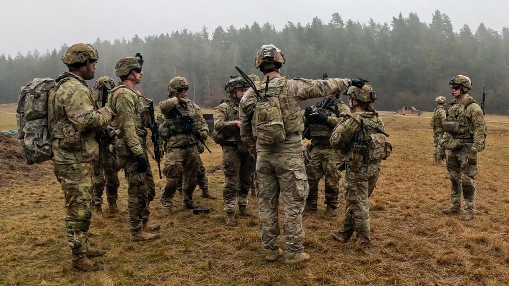 Ghost Troop, 2nd Squadron, 2nd Cavalry Regiment execute an ambush squad live-fire at Grafenwöhr Training Area