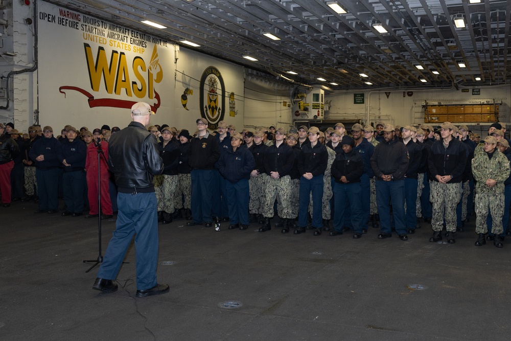 Sailors Attend All Hands Call