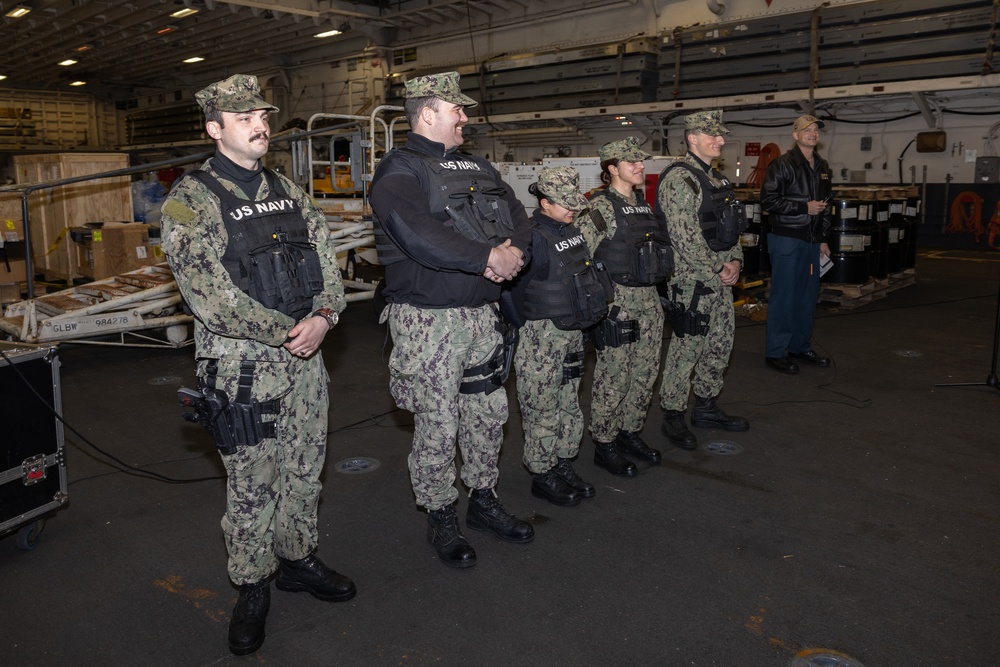 Sailors Attend All Hands Call