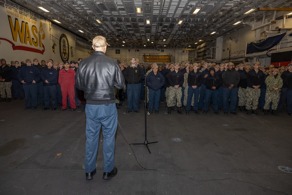 Sailors Attend All Hands Call