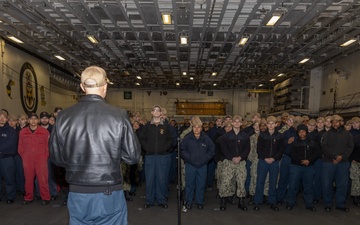 Sailors Attend All Hands Call