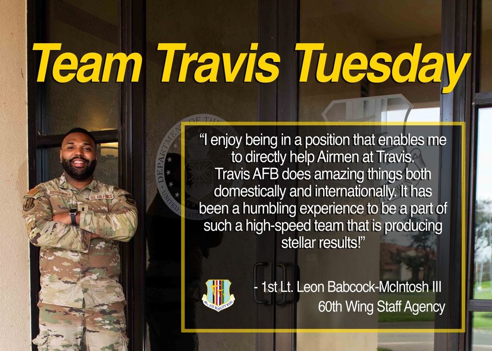 Team Travis Tuesday: 1st Lt. Babcock-McIntosh III