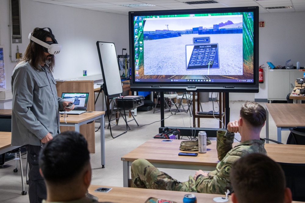 2CR Soldiers use virtual reality for Counter-Unmanned Aerial Systems Training