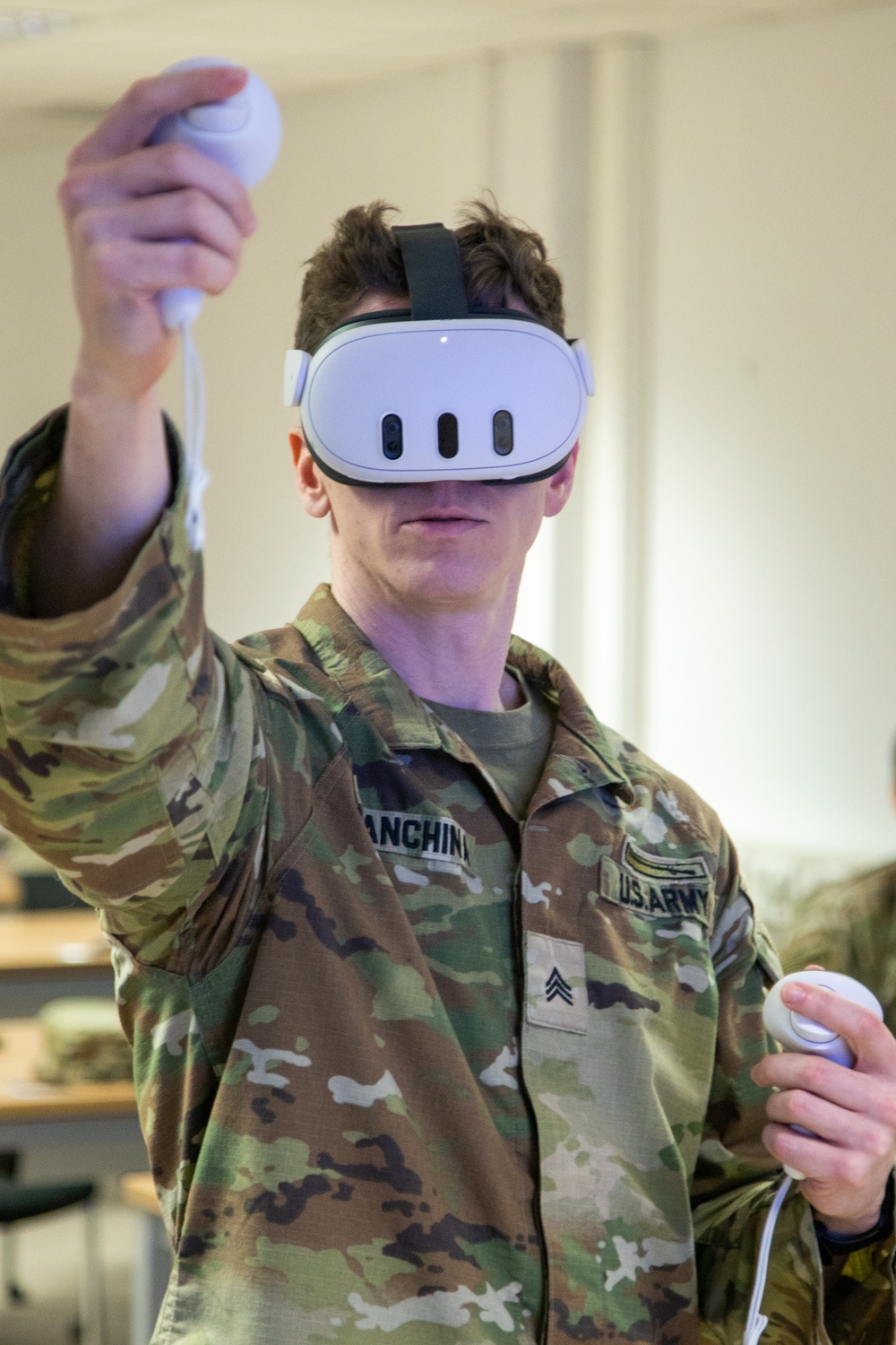 2CR Soldiers use virtual reality for Counter-Unmanned Aerial Systems Training