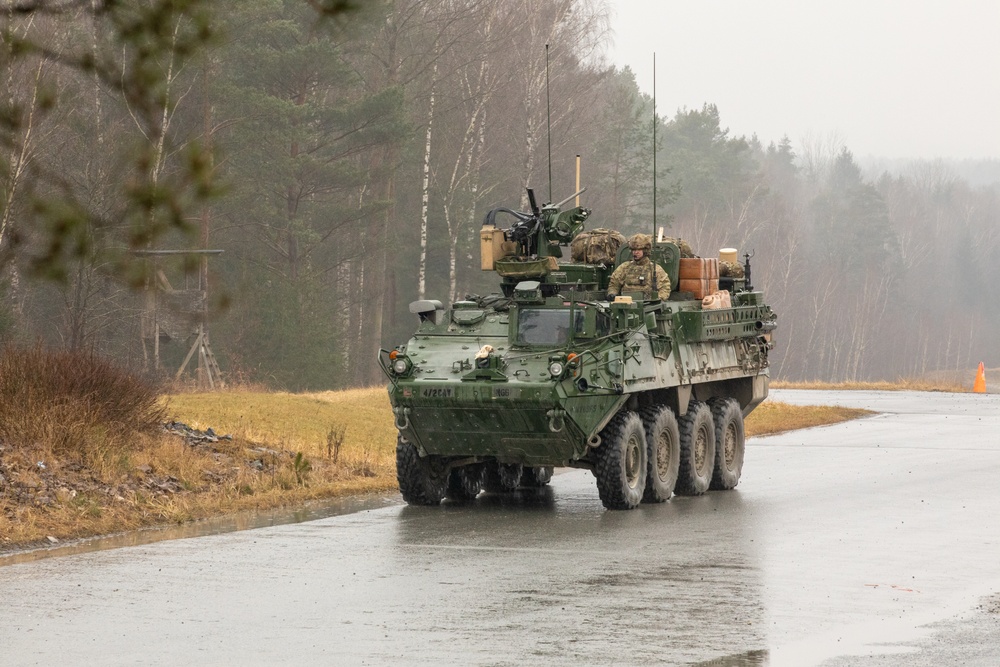 2nd Cavalry Regiment hosts Czech Army leadership for Stryker demonstration