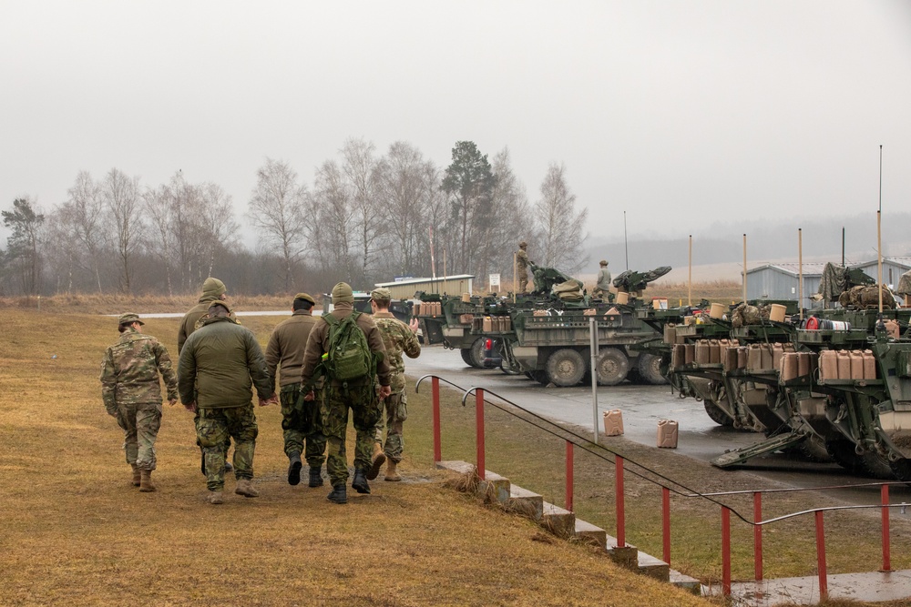 2nd Cavalry Regiment hosts Czech Army leadership for Stryker demonstration