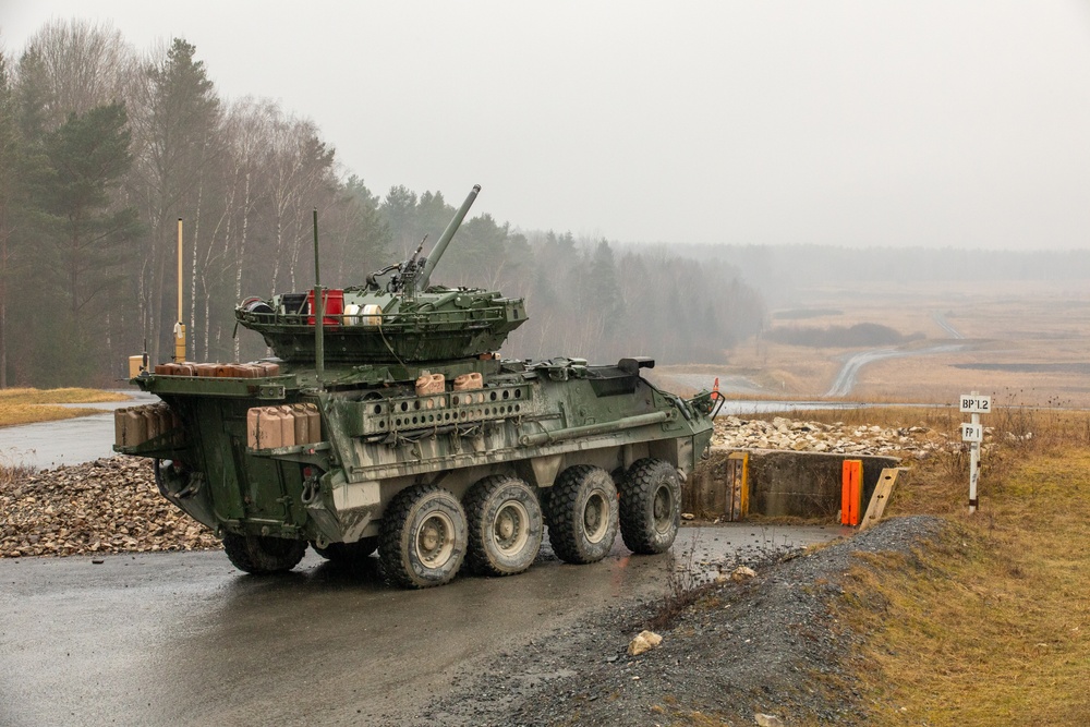 2nd Cavalry Regiment hosts Czech Army leadership for Stryker demonstration