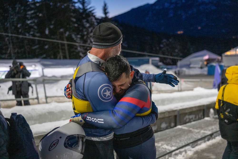 Team U.S. competes in skeleton racing for Invictus Games