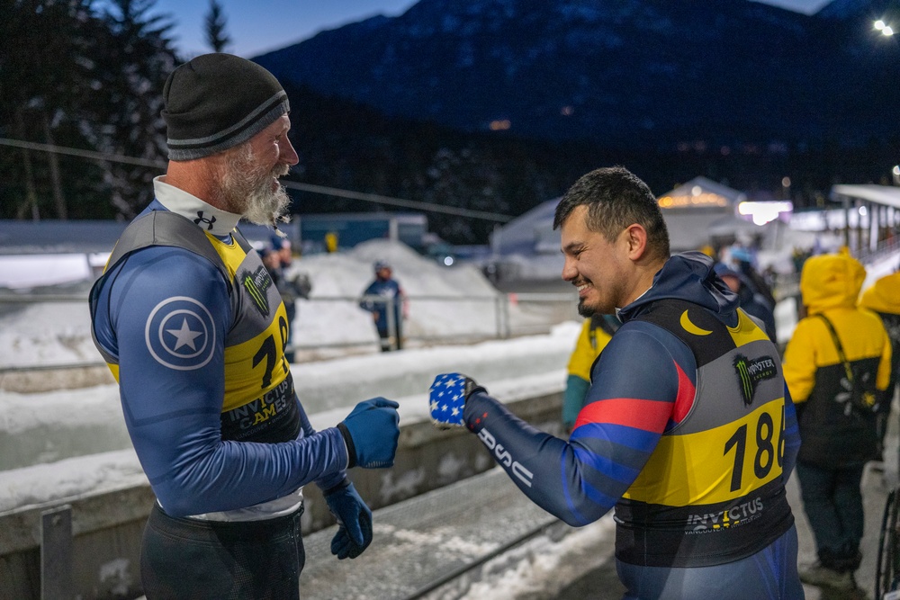 Team U.S. competes in skeleton racing for Invictus Games