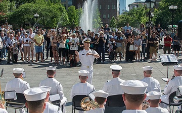 NBNE Ceremonial Band fleet week NYC 2018