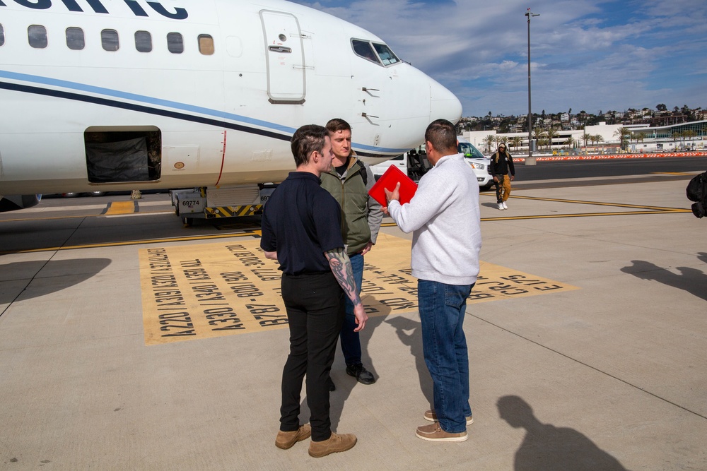 Soldiers Arrive in San Diego to Assist with the LA Wildfire Cleanup