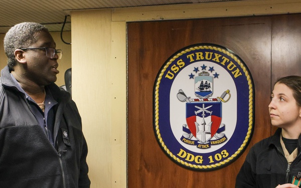 Lt. jg. Ray recieves a NAM