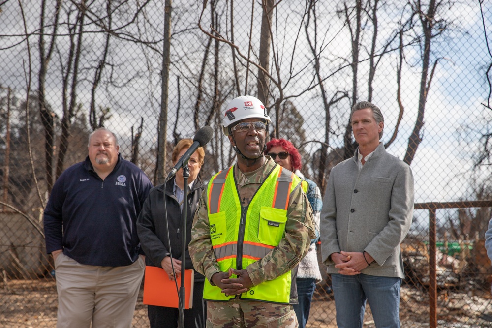 California Governor Newsom joins federal and state leaders to launch new phase of property debris removal