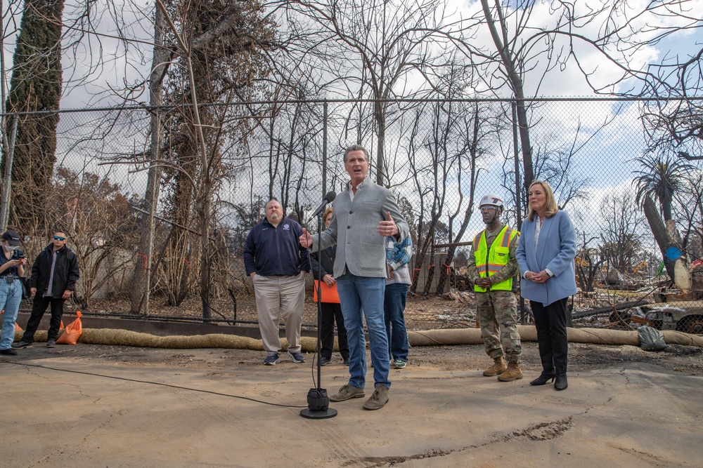 California Governor Newsom joins federal and state leaders to launch new phase of property debris removal