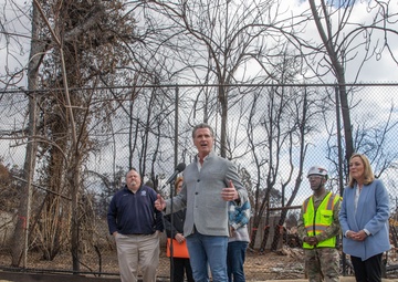 California Governor Newsom joins federal and state leaders to launch new phase of property debris removal
