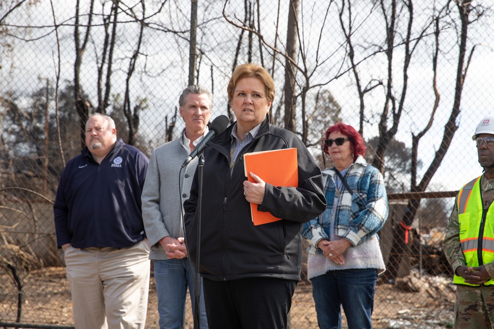 California Governor Newsom joins federal and state leaders to launch new phase of property debris removal