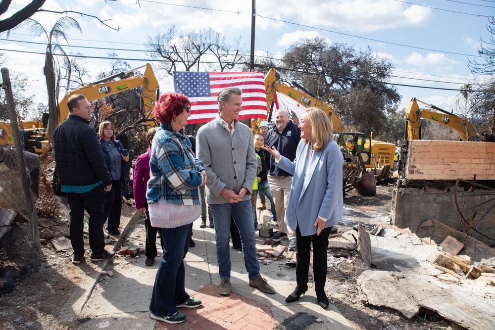 California Governor Newsom joins federal and state leaders to launch new phase of property debris removal