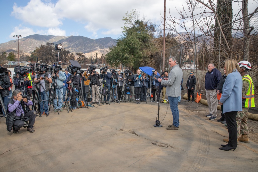 California Governor Newsom joins federal and state leaders to launch new phase of property debris removal