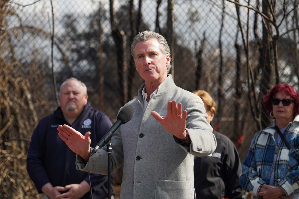 California Governor Newsom joins federal and state leaders to launch new phase of property debris removal