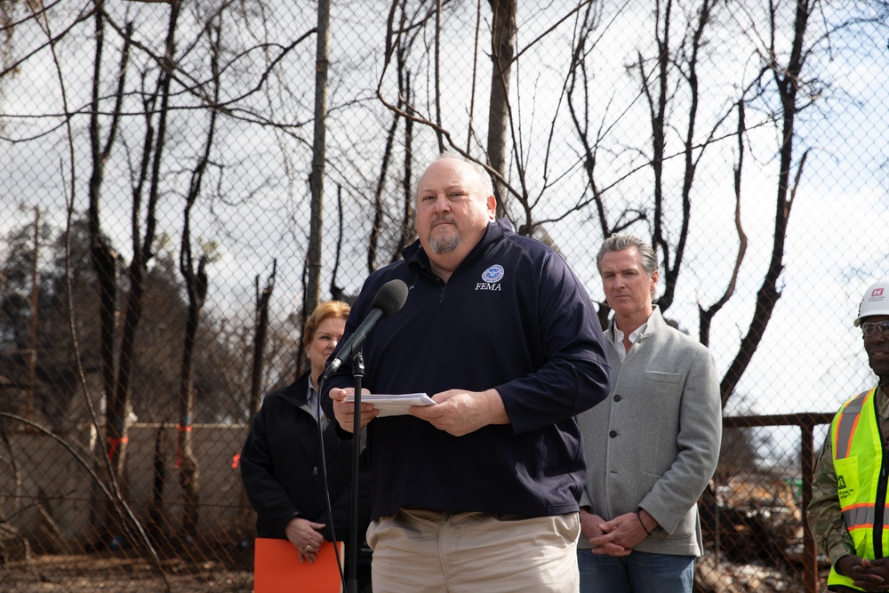 California Governor Newsom joins federal and state leaders to launch new phase of property debris removal