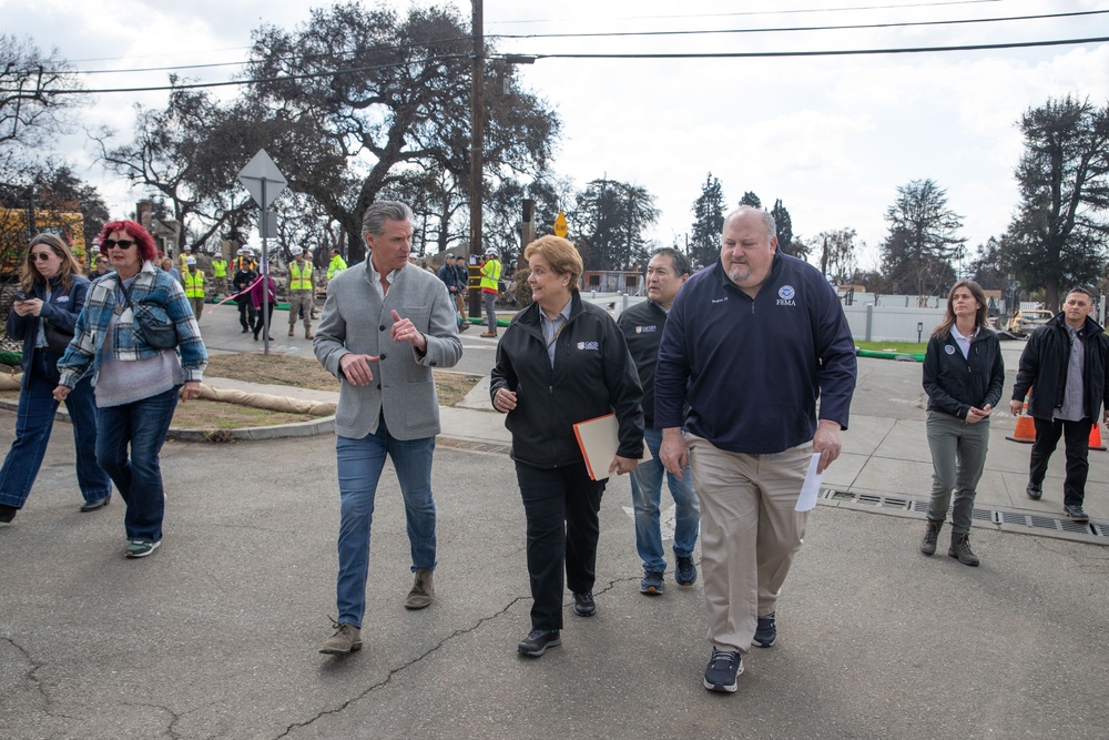 California Governor Newsom joins federal and state leaders to launch new phase of property debris removal