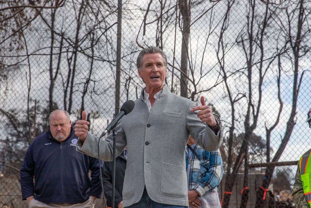 California Governor Newsom joins federal and state leaders to launch new phase of property debris removal