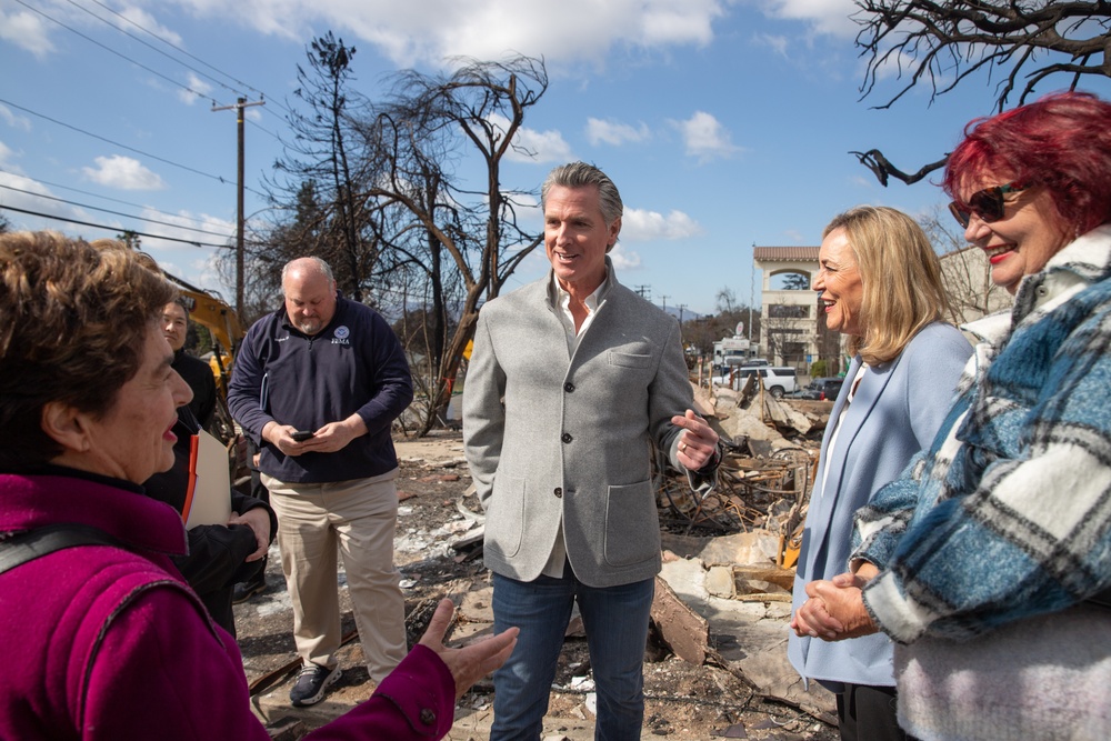 California Governor Newsom joins federal and state leaders to launch new phase of property debris removal