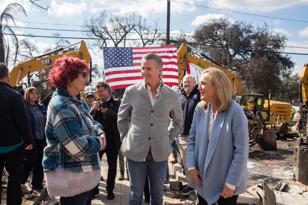 California Governor Newsom joins federal and state leaders to launch new phase of property debris removal