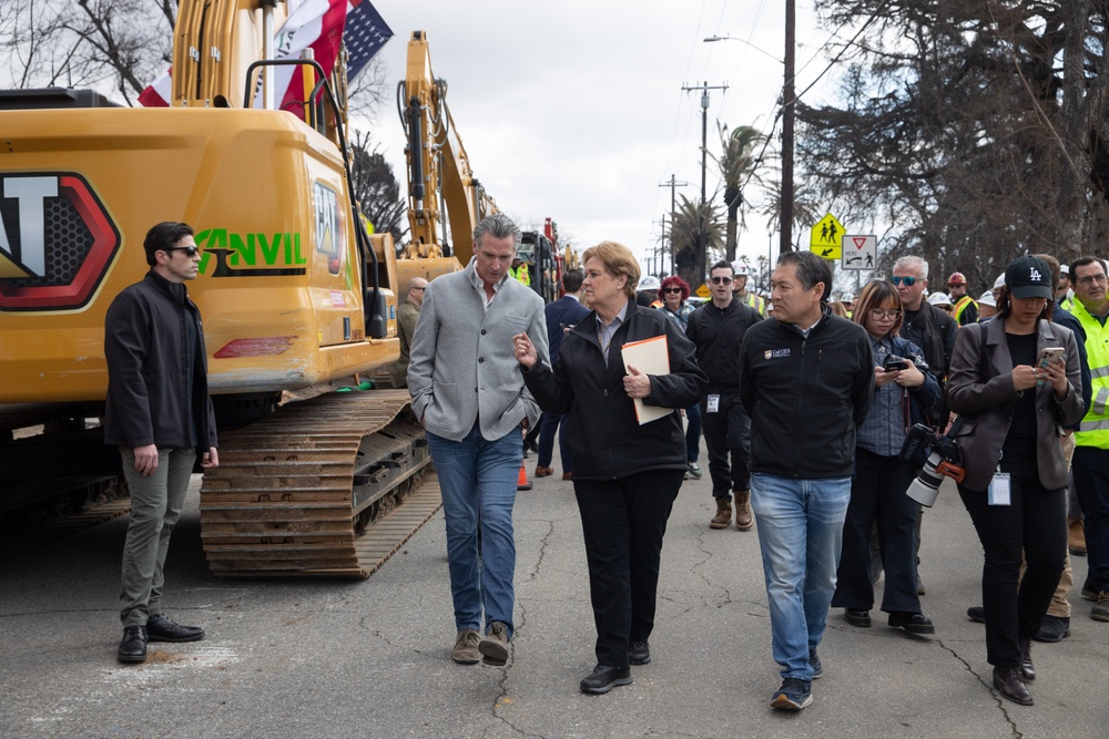 California Governor Newsom joins federal and state leaders to launch new phase of property debris removal