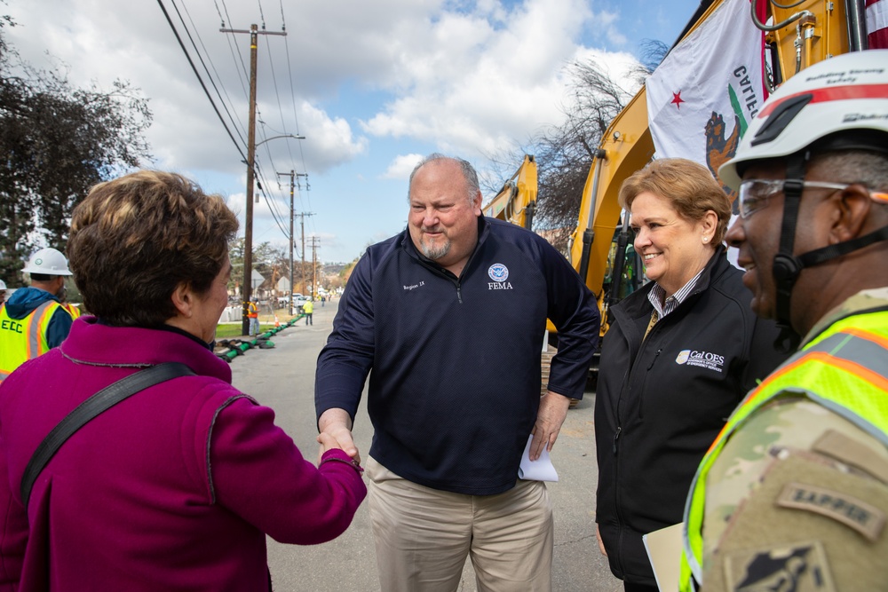 California Governor Newsom joins federal and state leaders to launch new phase of property debris removal