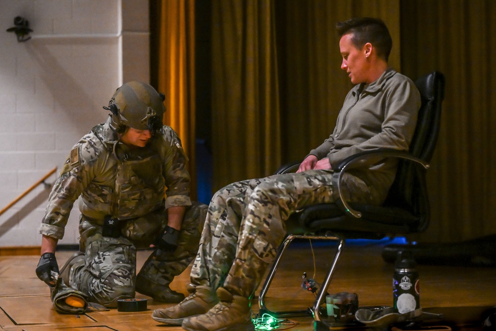 Hill’s EOD, Fire, and Security Forces train together in hostage scenario