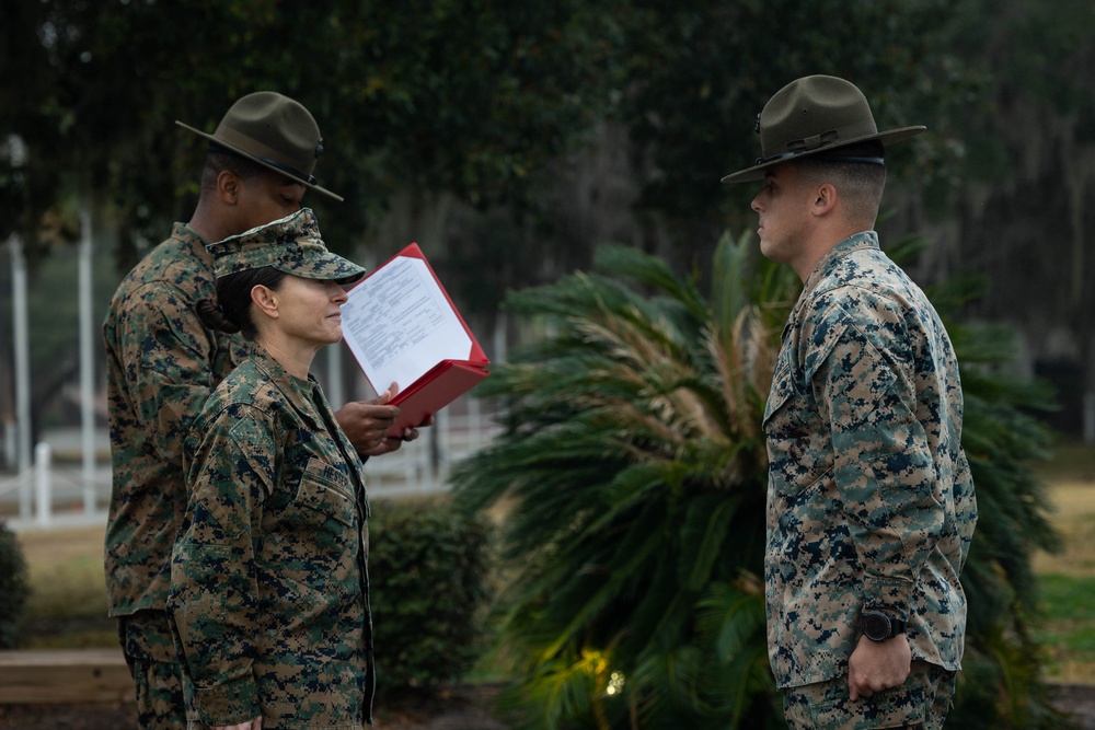 Staff Sgt. Rosado Hat Plaque Ceremony