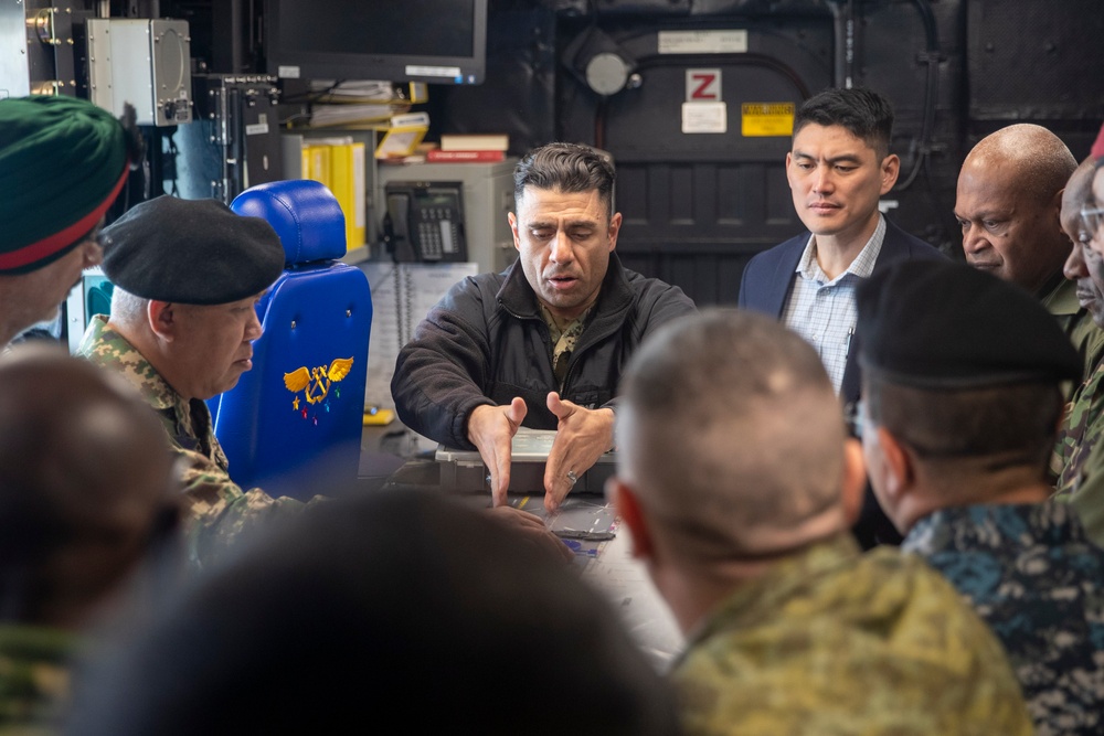 U.S. Army War College Tours USS Tripoli