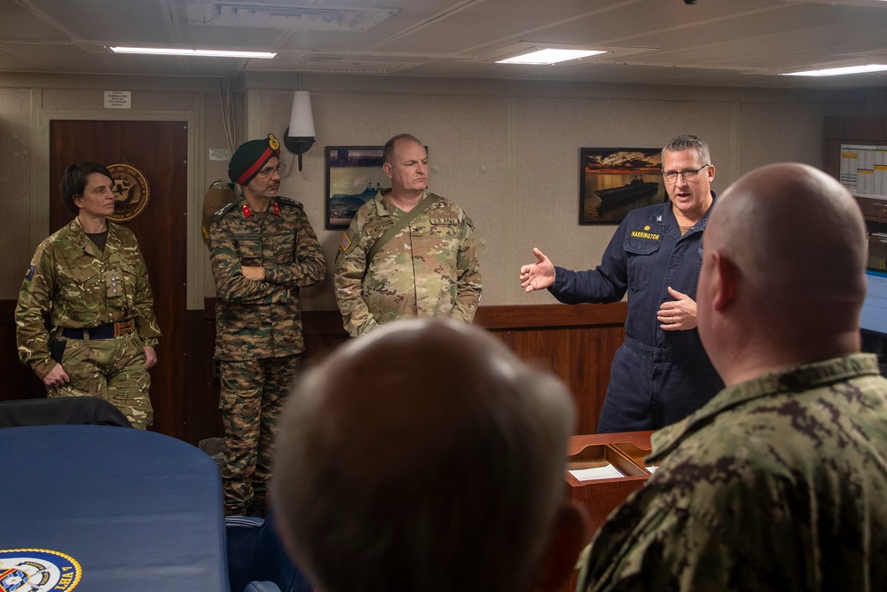 U.S. Army War College Tours USS Tripoli