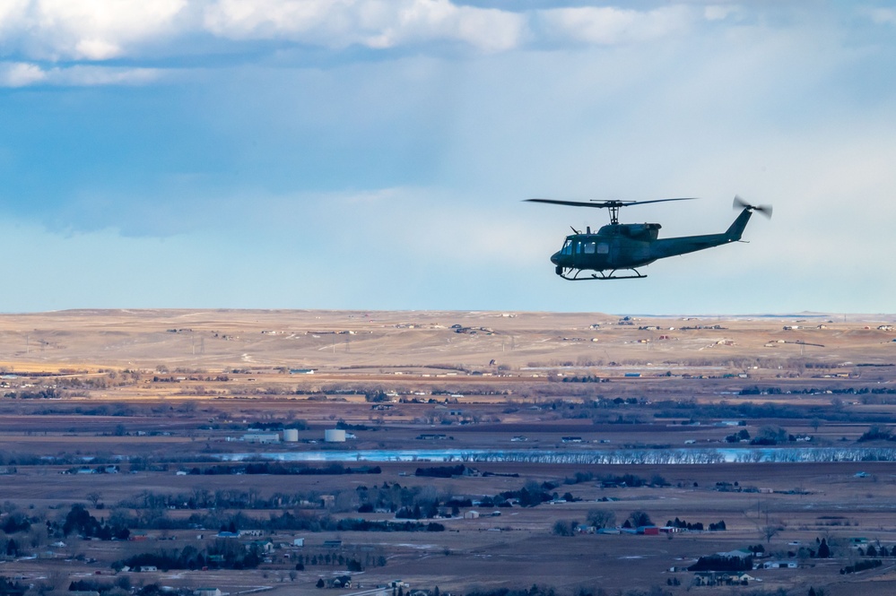 37th Helicopter Squadron practices over Wyoming
