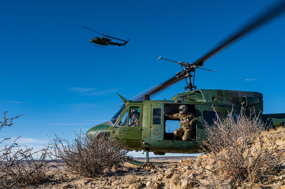 37th Helicopter Squadron practices over Wyoming