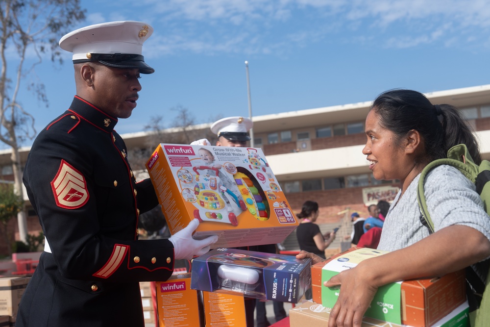 Toys for Tots Hosts Event for LA Wildfire Victims